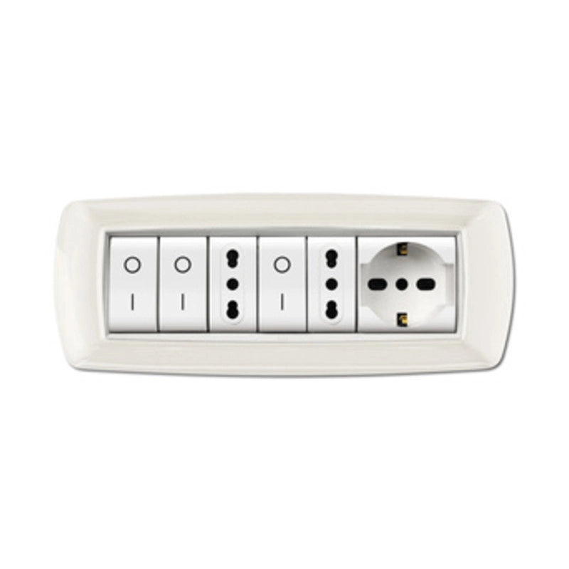 PLACCA LIFE LIVING PLAST BIANCO 7P CORNICE BIANCO