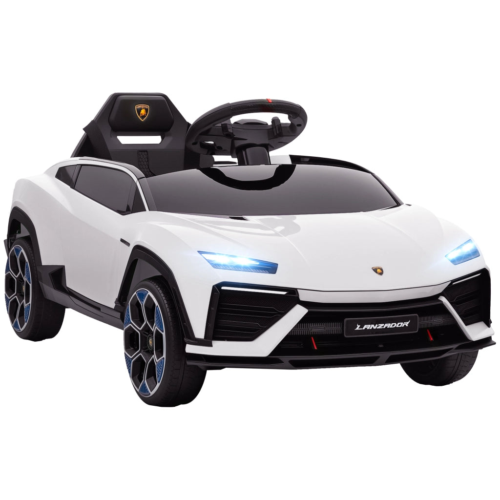 Auto Elettrica Bambini Lamborghini 12V Telecomando ¨C zephmum ¨C Bianco