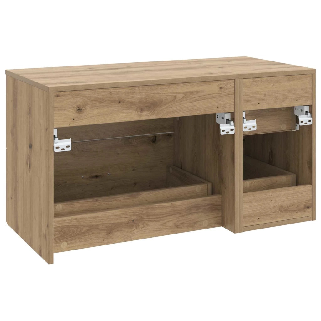 Set di mobili per il bagno 2 pz Rovere Artigianale 3404023