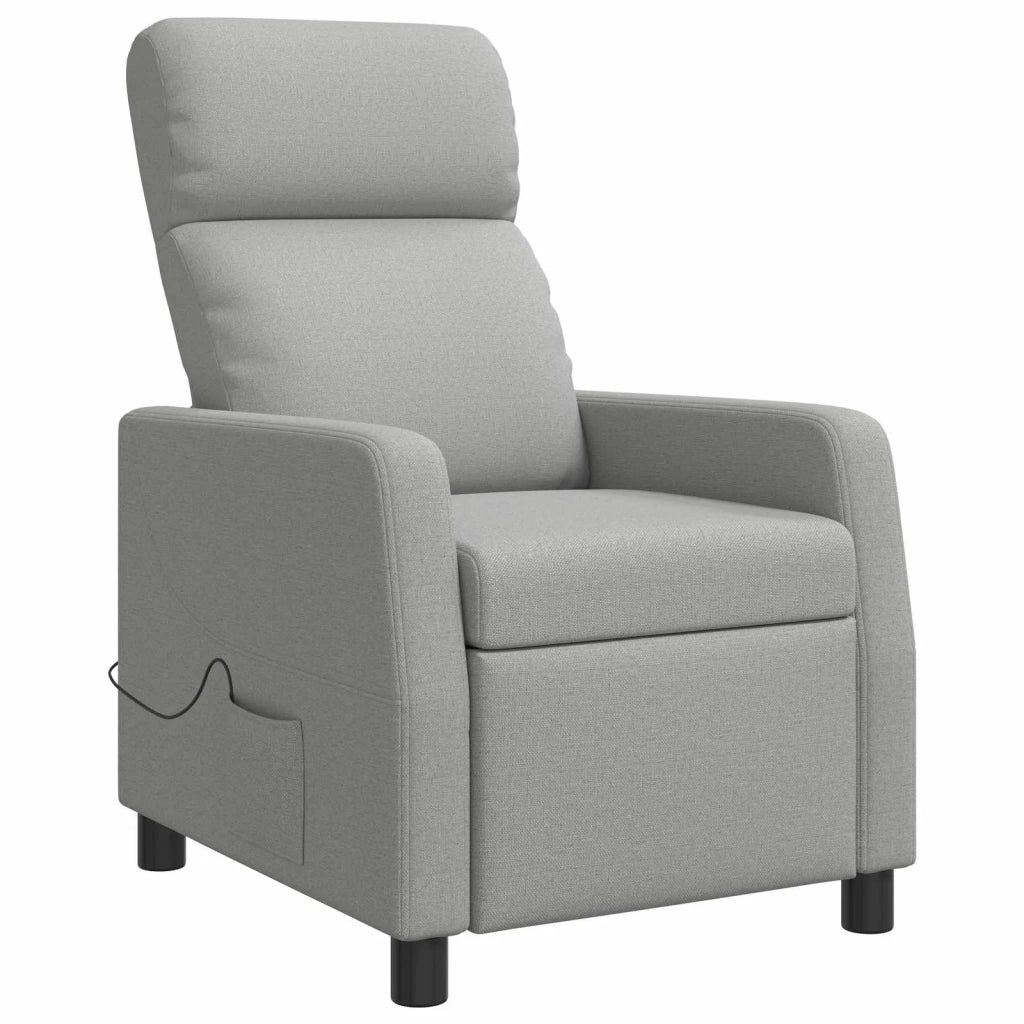 Divano Sedia-Poltrona Massaggiante Grigio Nuvola Tessuto 232409