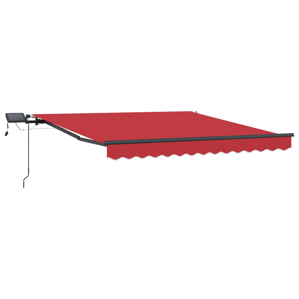 Tenda Retrattile Manuale con LED Rossa 300x250 cm