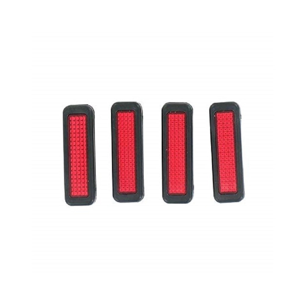 Trade Shop - Coppia Protezioni Portiera Con Catarifrangenti 4.5cm Salvaporta Paracolpi Esterno Auto -