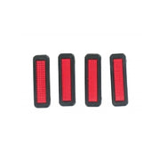 Trade Shop - Coppia Protezioni Portiera Con Catarifrangenti 4.5cm Salvaporta Paracolpi Esterno Auto -