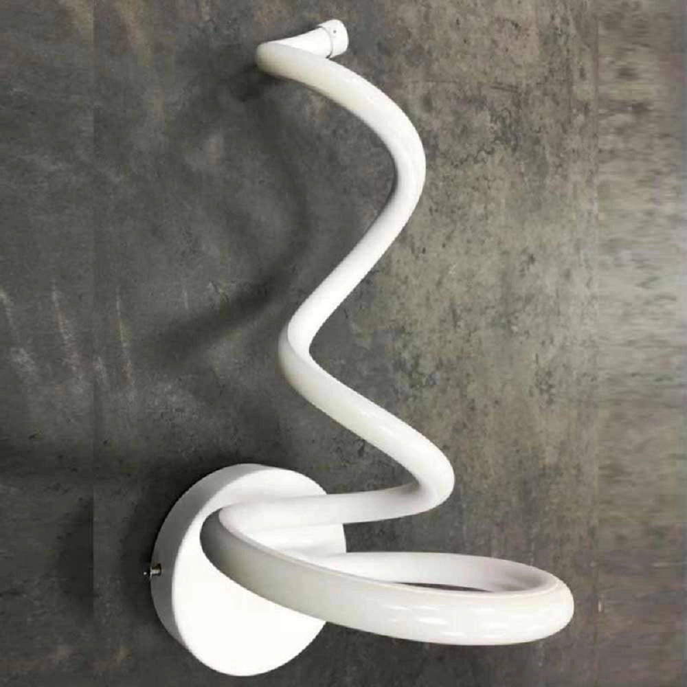 Trade Shop - Applique Moderno Spirale Led 12 W Da Parete Abat Jour 3 Colorazione Luce E24-3c -