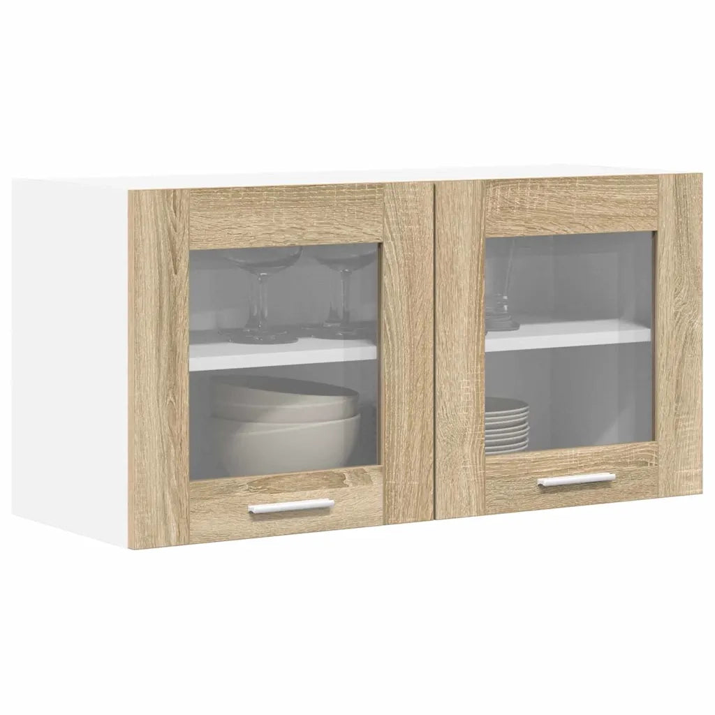 Armadio pensile Quercia Sonoma e Bianca 80 x 31 x 40 cm 884230