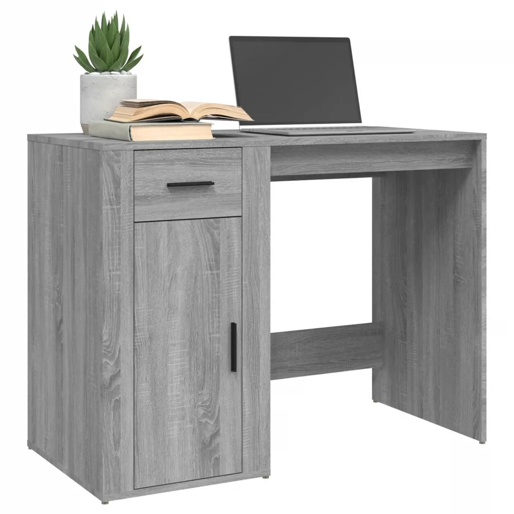 Scrivania Grigio Sonoma 100x49x75 cm in Legno Multistrato 816790