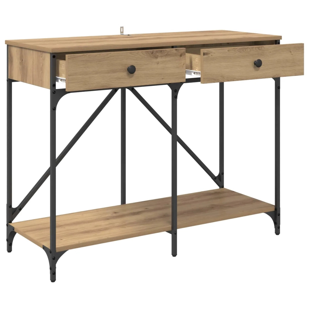 Tavolo consolle Rovere artigianale 100 x 39 x 78,5 cm