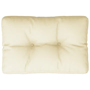 Cuscino per pallet | Cuscini per sedie Crema 60x40x12 cm in Tessuto