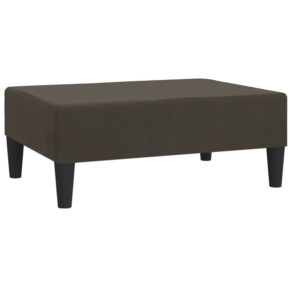 Poggiapiedi Grigio Scuro 78x56x32 cm in Velluto cod mxl 68102