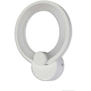 Trade Shop - Applique Cerchio 10 Watt Parete Abat Jour Luce Fredda Calda Naturale 6551 E27 -