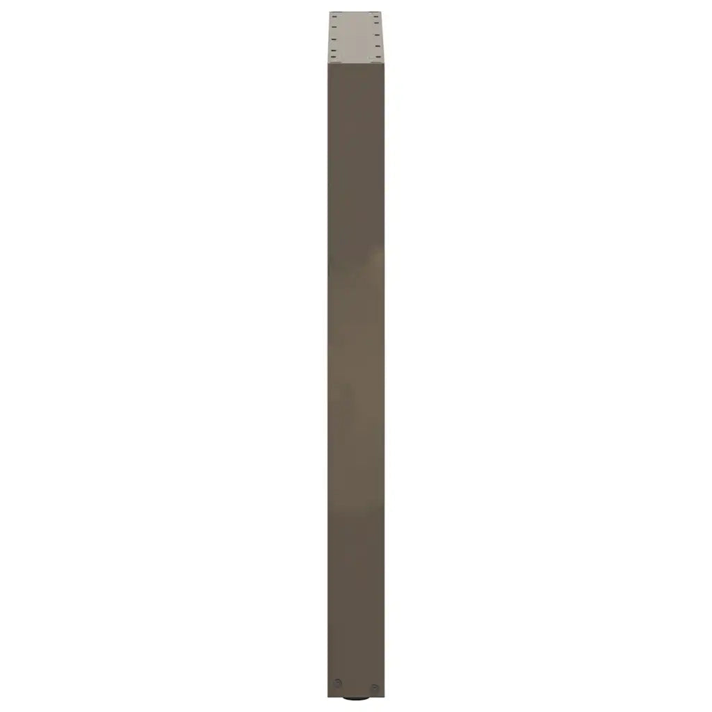 Gambe per tavolo da bar a forma di U 2 pz in acciaio naturale 60x(90-91) cm 4013227