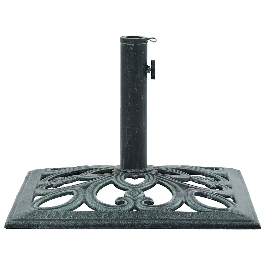 Base Ombrellone-Supporto per ombrellone Verde 12 kg 49 cm in Ghisa