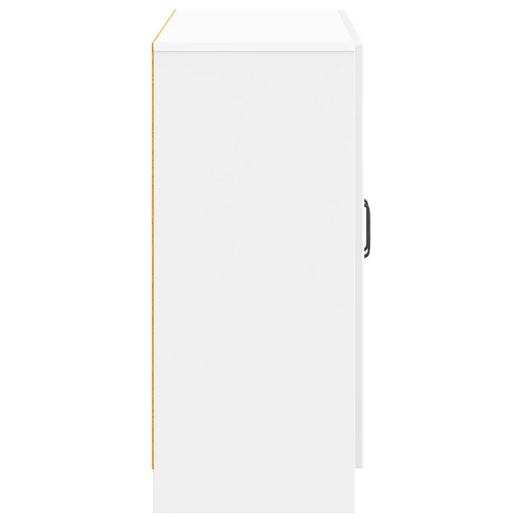 Credenza Bianco Lucido 89 x 34,5 x 77 cm Legno ingegnerizzato 895799
