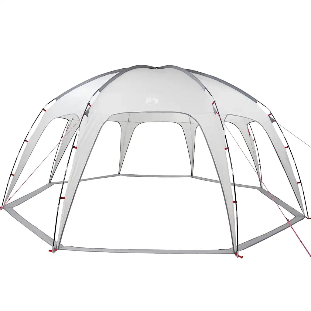 Tenda per Feste-Tenda da campeggio Grigia Impermeabile 490605