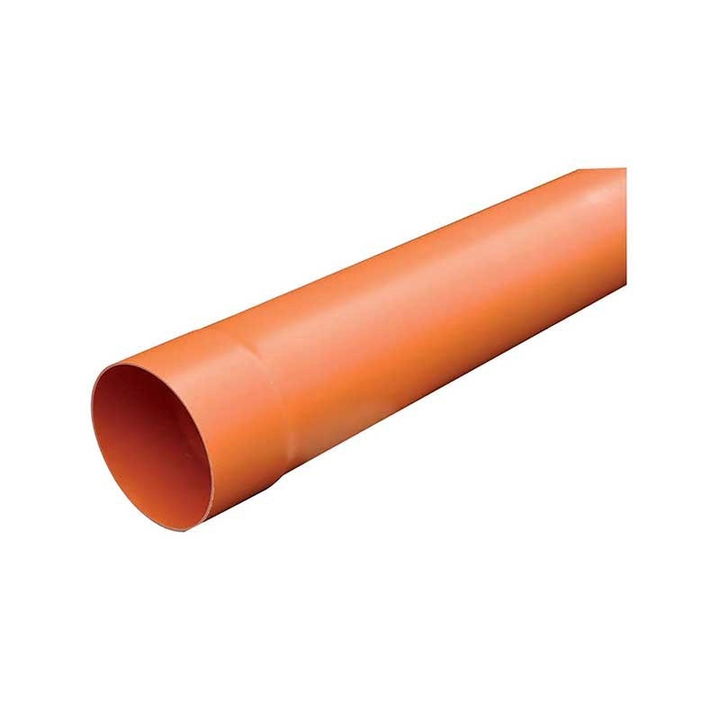 Tubo in pvc arancio a norma - uni en 1329 : Diametro - 140, Metri Lineari - 1 metro