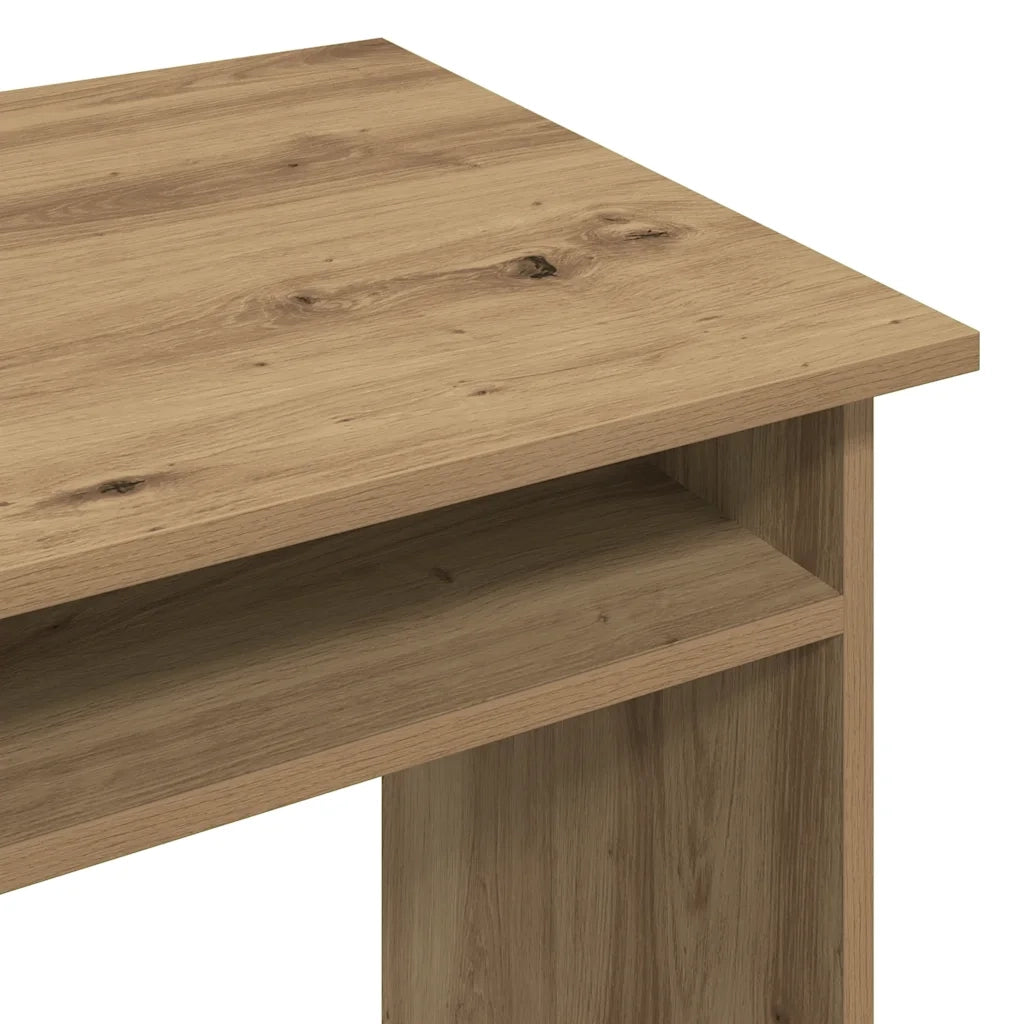 Scrivania Rovere Artigianale 90x50x74 cm in Legno Multistrato