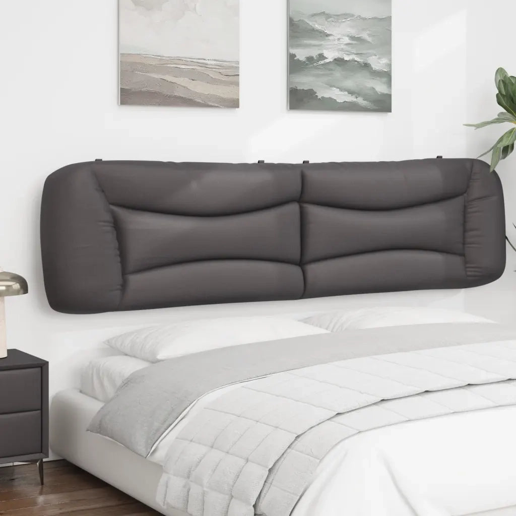 Cuscino Testiera Hvar Grigio 200 cm in Similpelle 374626