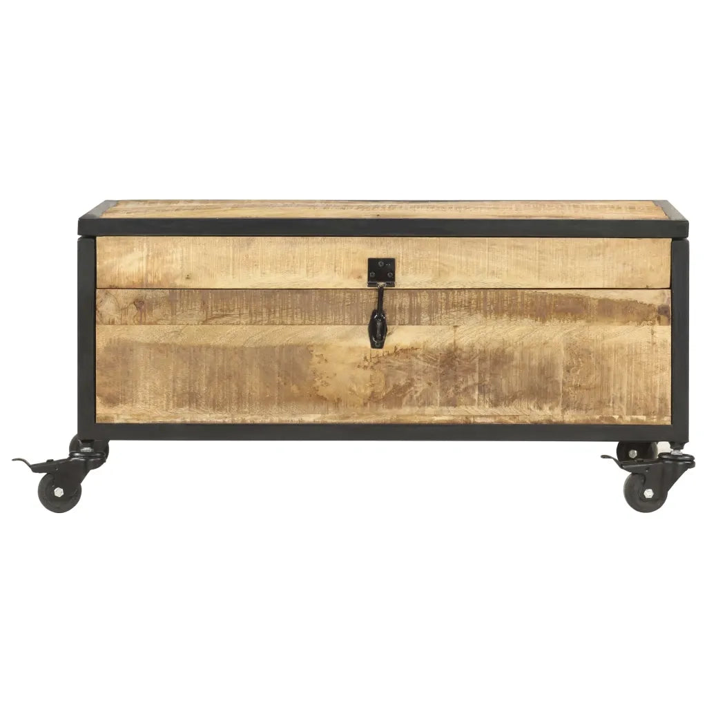 Tavolino da CaffÃ¨ 70x50x33 cm in Legno Massello di Mango cod mxl 18717