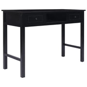Scrivania | Tavolo da Ufficio Nera 110x45x76 cm in Legno