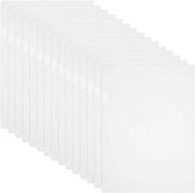 Set di cartucce in plastica da 40 pezzi, contenitori documentali a forma di L per ufficio, 6,3 x 8,8 pollici, trasparenti e resistenti per documenti cartacei.