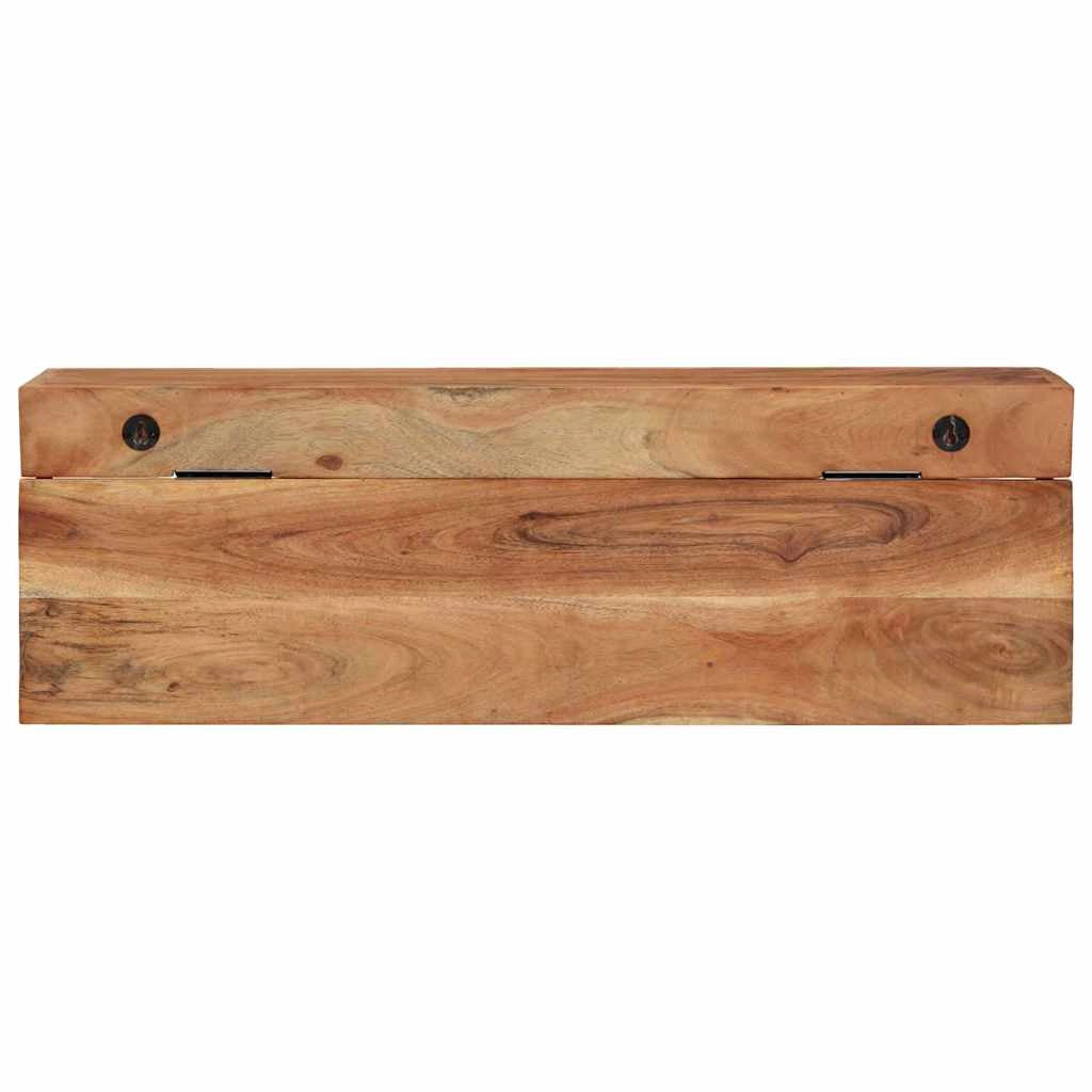 Appendiabiti da parete dal design moderno 73 x 19 x 23 cm legno di acacia marrone 02_0057997