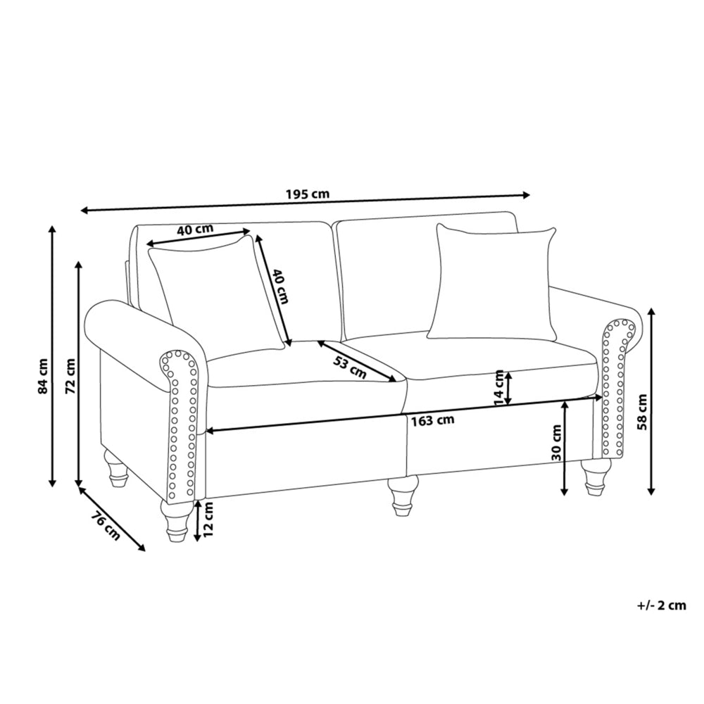 Divano a 3 posti in stile Chesterfield grigio scuro con schienale basso