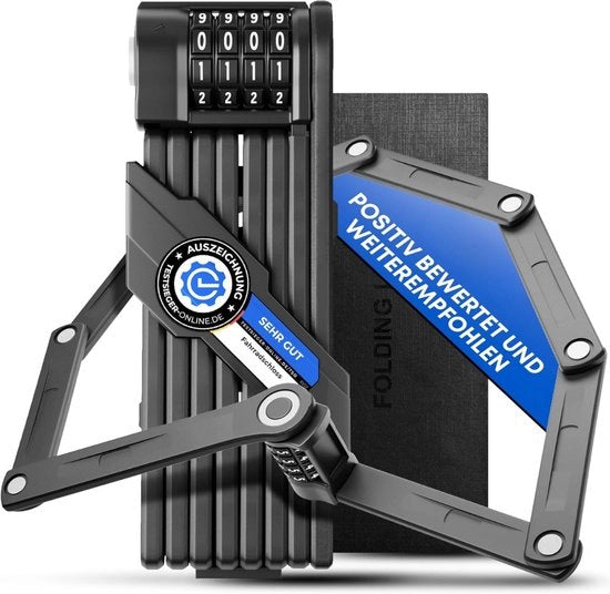 Fermo slot per biciclette elettriche e fatbike - Fermo bicicletta - Adatto a ogni tipo di bicicletta - Con supporto per bicicletta