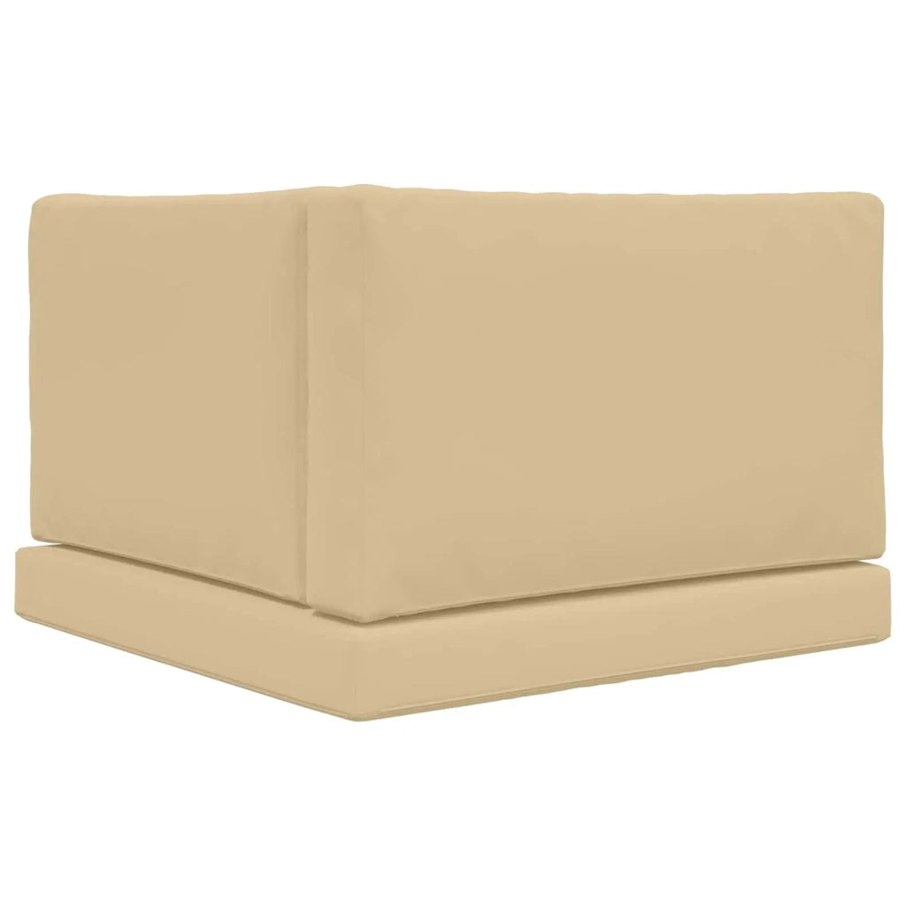Cuscino per divano da esterno 3 pcs Beige Poliestere