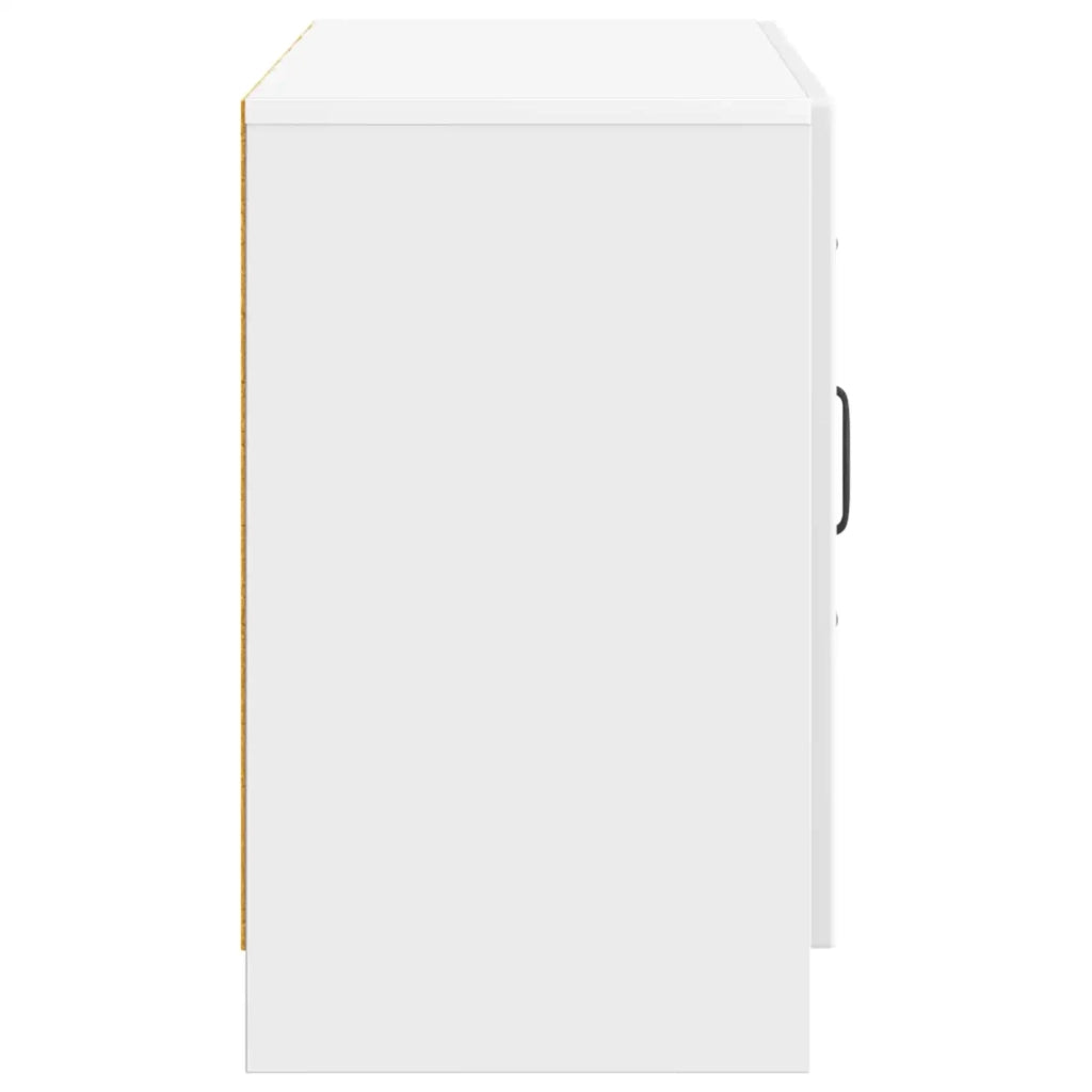 Credenza Bianco Lucido 89 x 34,5 x 57 cm Legno ingegnerizzato 895809