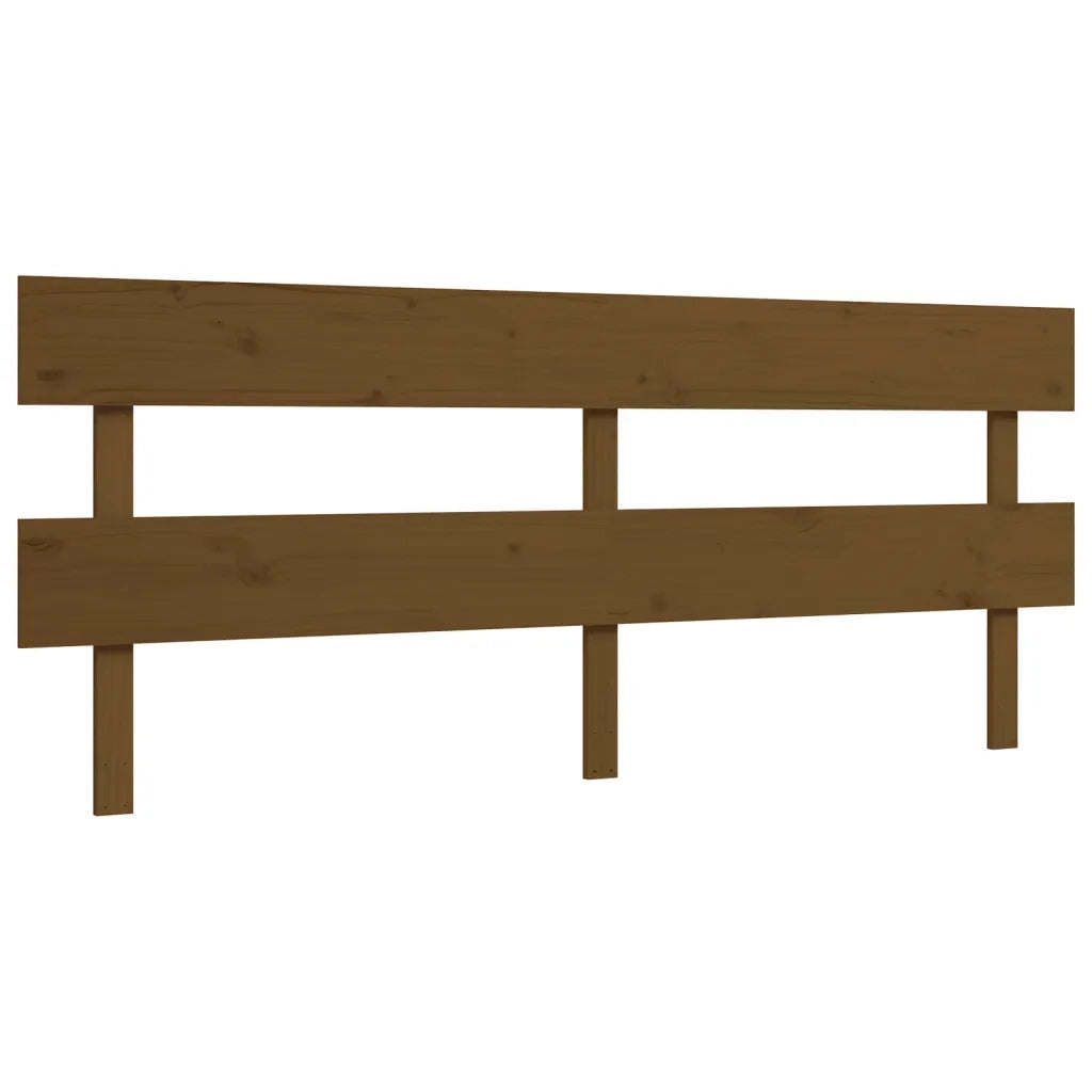 Giroletto con Testiera ambra 200x200 cm in Legno Massello 3193294
