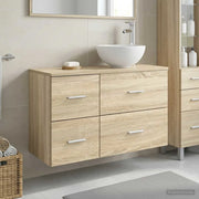 Set di mobili per il bagno 2 pcs Rovere Sonoma 3403954