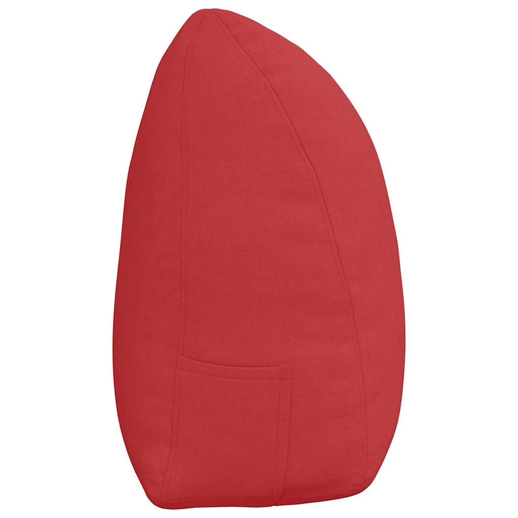 Cuscino per Schiena Rosso 160 x 24 x 50 cm Tessuto 42014540