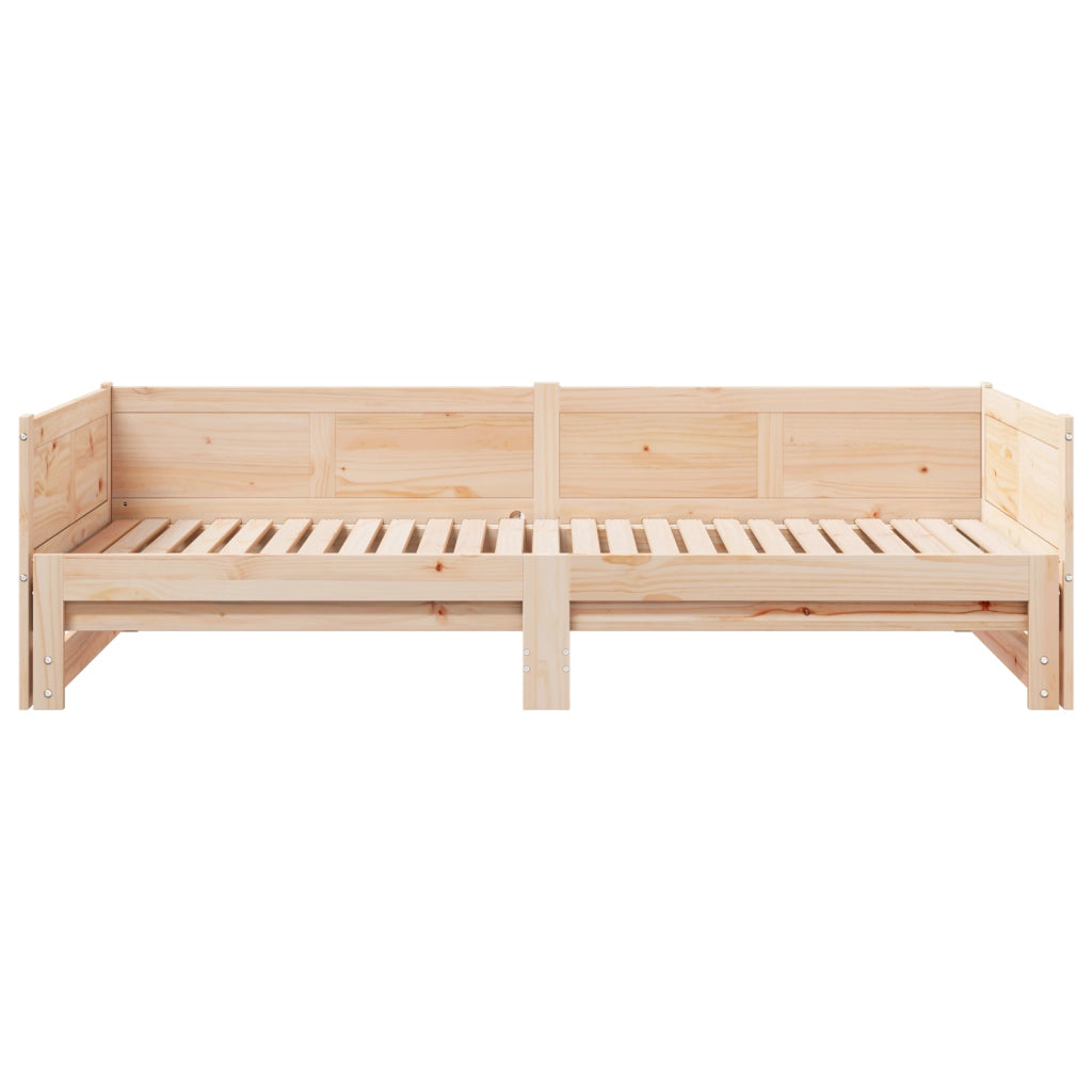 Letto giorno estensibile 90x200 cm in legno massello di pino