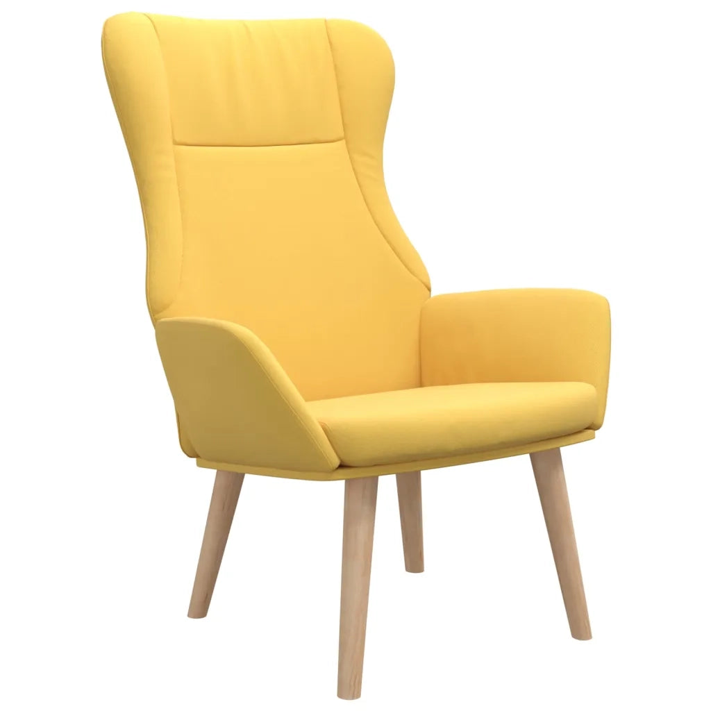 Poltrona Relax Giallo Senape in Tessuto 341401