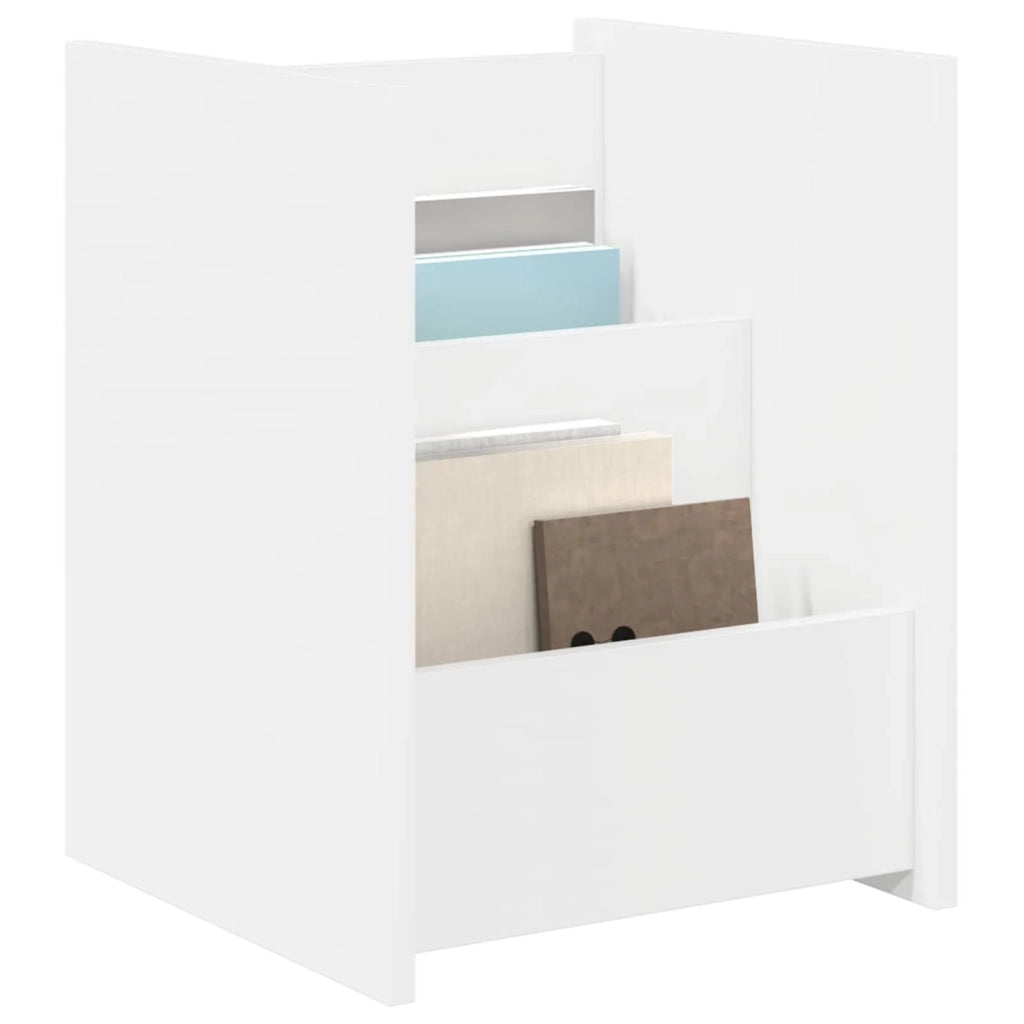 Scaffale per riviste Bianco 35 x 35 x 45 cm Legno multistrato