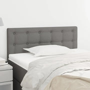 Testiera-Testata Decorativa Grigio Scuro 80x5x78/88 cm in Tessuto 617474