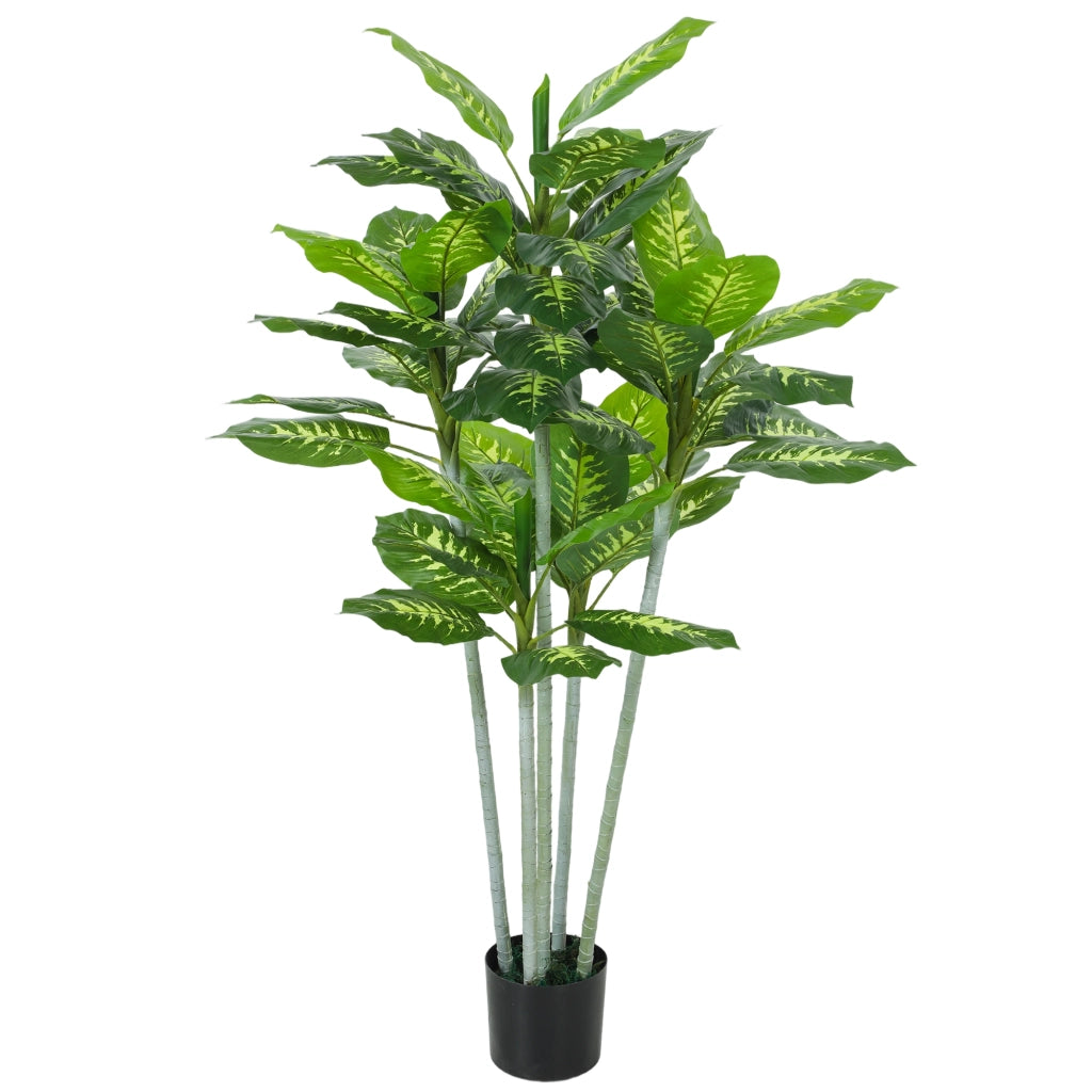 Pianta artificiale Calathea ¨C zephmum ¨C 150 cm vaso cemento 53 foglie