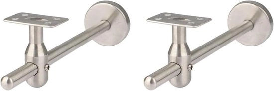 Scalelleste Trappelle - Supporti Scalelle - Scalelle Sicuri - Acciaio Inox - Adattabili fino a 145mm - Argento