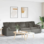 Divano Modulare con Cuscini Grigio Chiaro 3321107