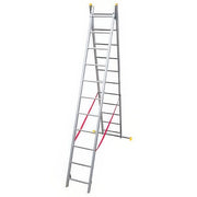Scala Trasformabile in Alluminio a Due Rampe 11+11 Gradini EN 131 Easy Two
