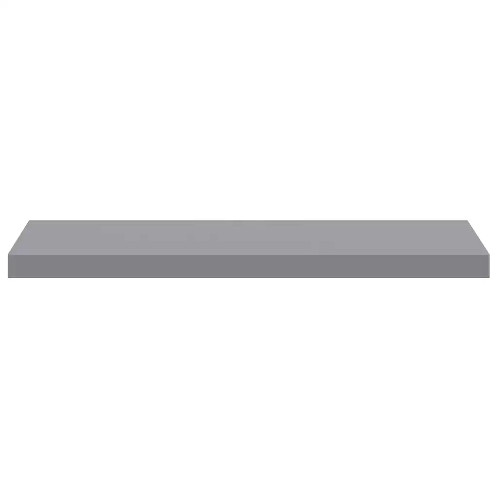 Scaffale a Parete Grigio 80x23,5x3,8 cm in MDF 323856