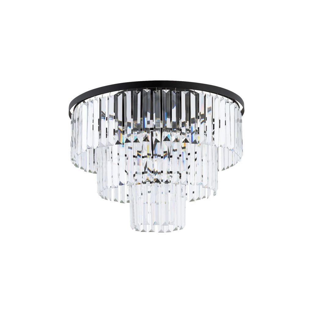 Plafoniera Nowodvorski Cristal 7627 cristallo nero 56cm