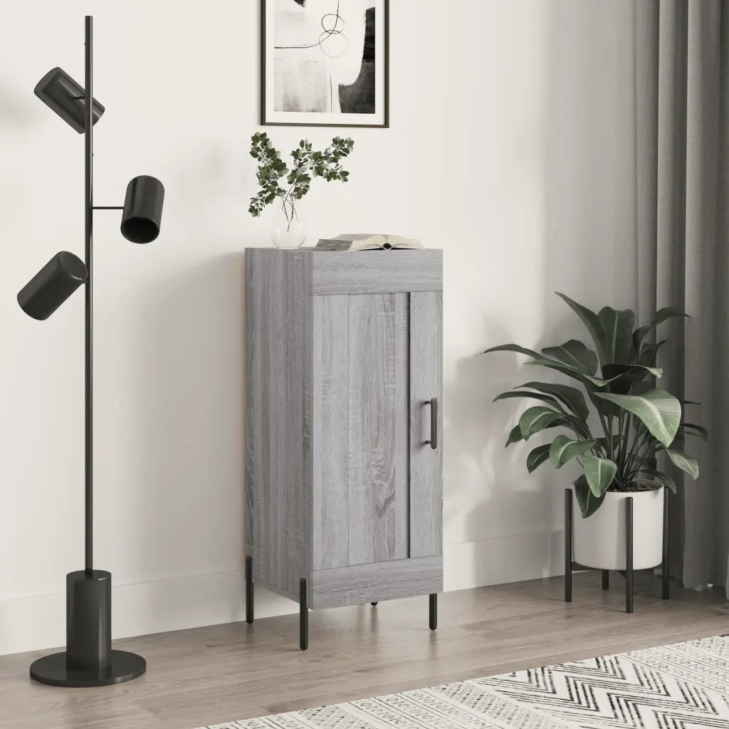 Credenza Grigio Sonoma 34,5x34x90 cm in Legno Multistratocod mxl 80972