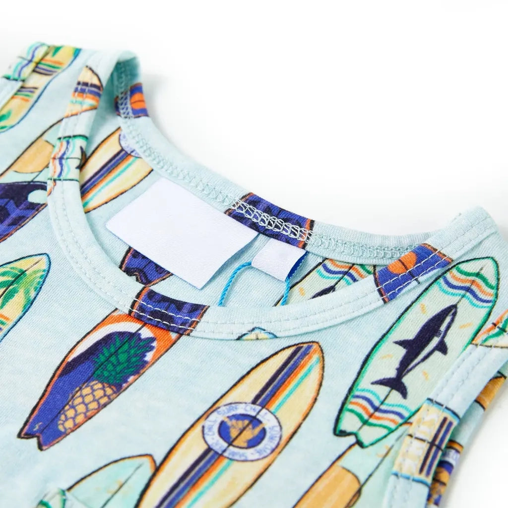 Canotta da Bambino Blu Tenue MÃ©lange 116