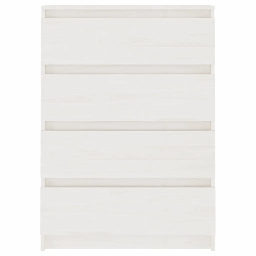 Credenza Bianca 60x36x84 cm in Legno Massello di Pino cod mxl 14889