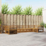 Set divani 7 pcs Naturale Legno di Acacia Massello 3374069