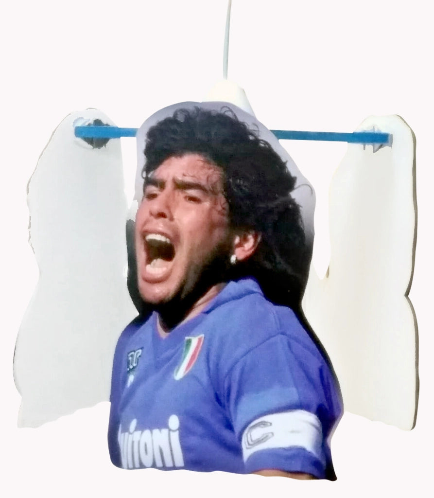 Lampadario Napoli Diego Armando Maradona a sospensione per cameretta bimbo