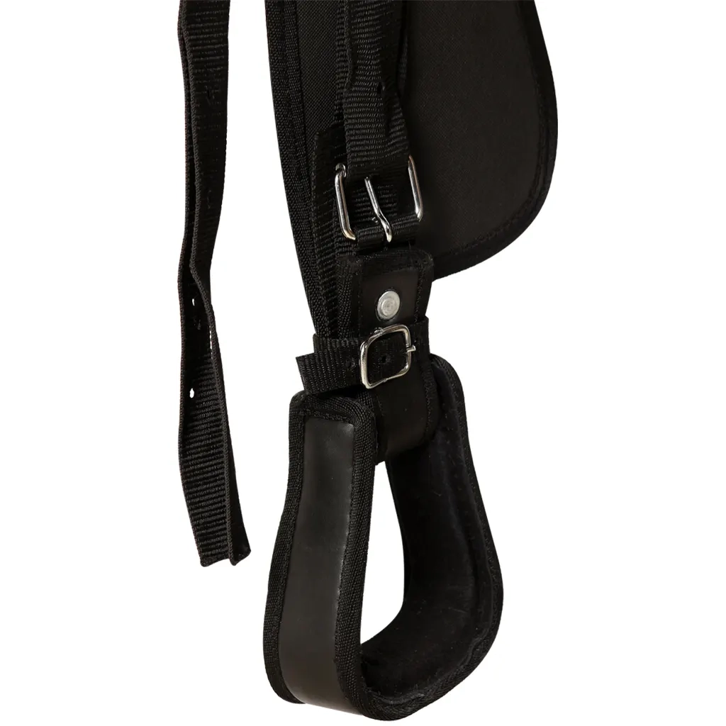 Sella Western Testiera e Pettorale in Vera Pelle 13" Nero cod mxl 61329