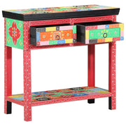 Tavolo Console con Cassetti Multicolore in Legno Compensato