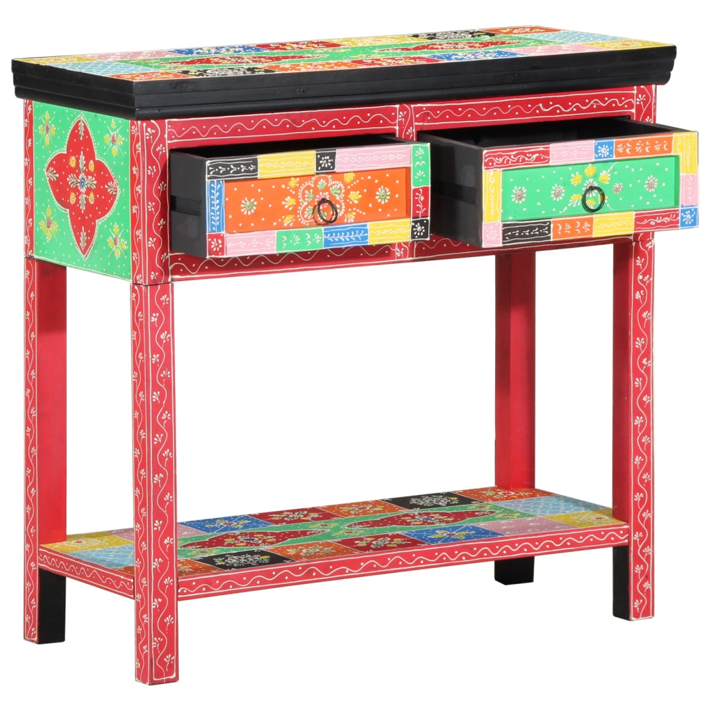 Tavolo Console con Cassetti Multicolore in Legno Compensato